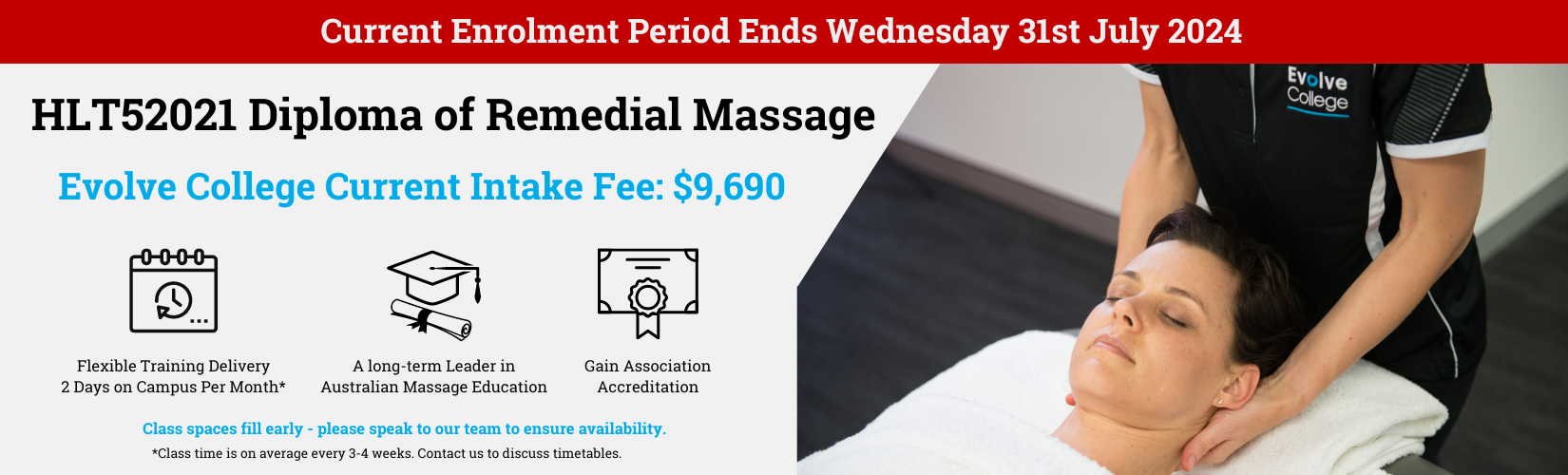 Hobart Massage Courses Study massage in Hobart Evolve College